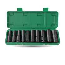 HI-SPEC 1/2加长空心套筒头 高度78mm 10-24mm 10件套 290*95*43mm