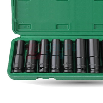 HI-SPEC 1/2加长空心套筒头 高度78mm 10-24mm 10件套 290*95*43mm