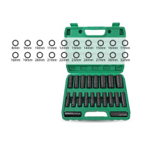 HI-SPEC 1/2加长空心套筒头 高度78mm 10-24mm 20件套 340*260*72mm