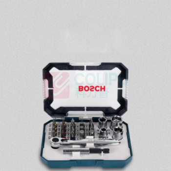 博世 BOSCH 26件棘轮手柄批头套筒套装-绿色版 2607017322