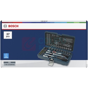 博世 BOSCH 37件1/4“套筒组套 1600A03AC7