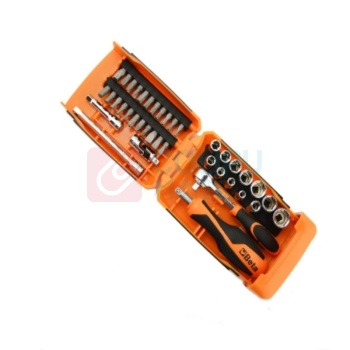 百塔 39件1/4”六角套筒、旋具头和配件组套 E900/C00039 