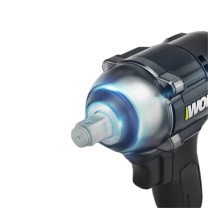 威克士 20V无刷电动扳手风炮锂电充电大扭力冲击扳手工具 WE272 20V, 4.0双电
