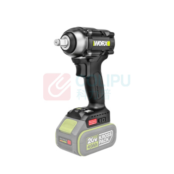 威克士 20V无刷电动扳手风炮锂电充电大扭力冲击扳手工具 WE272 20V, 4.0双电