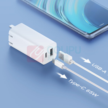 小米 MI Type-C/USB-A充电头插头 65W 