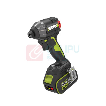 威克士 20V 大扭矩无刷锂电冲击起子机 WHB60 2*5.0Ah battery+1*6A charger，挂钩，批头夹,批头；层叠箱WA4229 