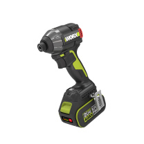 威克士 20V 大扭矩无刷锂电冲击起子机 WHB60 2*5.0Ah battery+1*6A charger，挂钩，批头夹,批头；层叠箱WA4229 