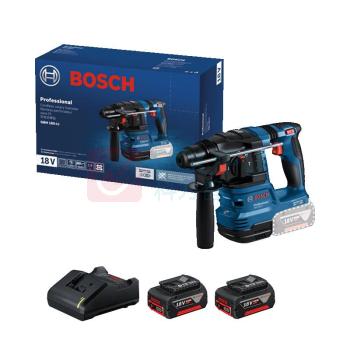 博世 BOSCH 锂电充电式锤钻 GBH 185 BL 4.0Ah*2 纸盒版 0611924084