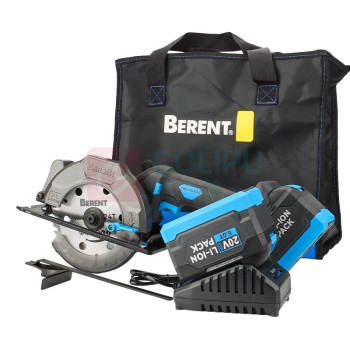 百锐 BERENT 充电式电圆锯 BT9956 带备用电池