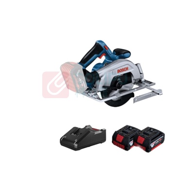 博世 BOSCH 锂电充电式圆锯 GKS 185-LI 2B(2x GBA 18V 4.0Ah, 1x GBA 18V-40) 06016C1282
