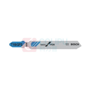 博世 BOSCH 专业级不锈钢切割曲线锯条 T118GFS 83mm (5支装) 2608636496