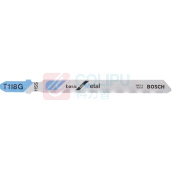 博世 BOSCH 金属切割基础型曲线锯条 T118G 92mm (5支装) 2608631012