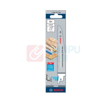 博世 BOSCH 专业级 复合材料切割马刀锯条 S610VF 150mm (5支装) 2608657608