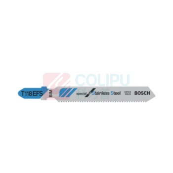 博世 BOSCH 专业级不锈钢切割曲线锯条 T118EFS 83mm (5支装) 2608636497
