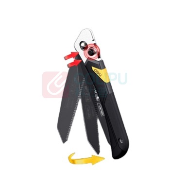 得力工具 锐利型折叠锯8寸(黑) DL6208