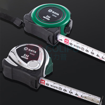SATA 加厚加硬钢卷尺耐磨盒尺高精度米尺 3.5Mx16MM 91333A