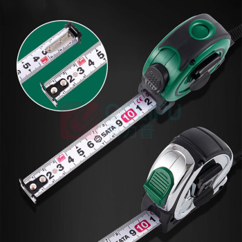 SATA 加厚加硬钢卷尺耐磨盒尺高精度米尺 3.5Mx16MM 91333A