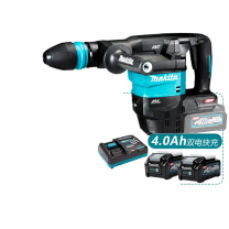 牧田 MAKITA 充电式电镐 HM001GM202 五坑柄 冲击数:2650bpm 40V 4.0Ah 两电一充