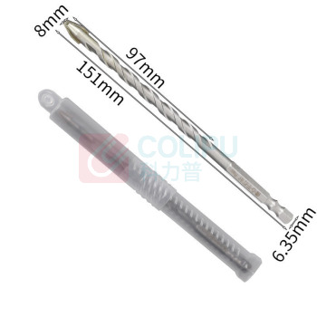 芙蓉花 玻璃三角钻六角电转头 偏心钻头 歪头钻 Ф8MM