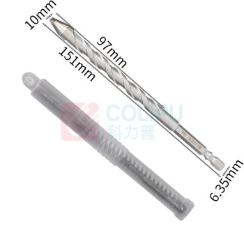 芙蓉花 玻璃三角钻六角电转头 偏心钻头 歪头钻 Ф10MM