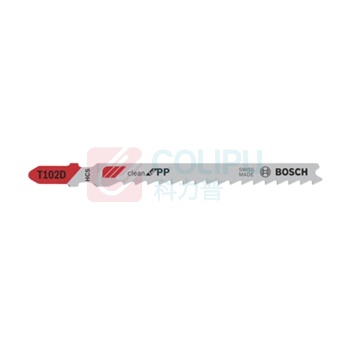 博世 BOSCH 专业级 PP塑料切割光洁型曲线锯条 T102D 100mm (5支装) 2608667444