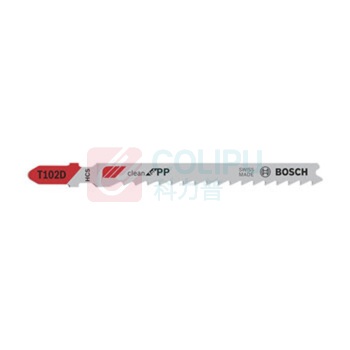 博世 BOSCH 专业级 PP塑料切割光洁型曲线锯条 T102D 100mm (5支装) 2608667444