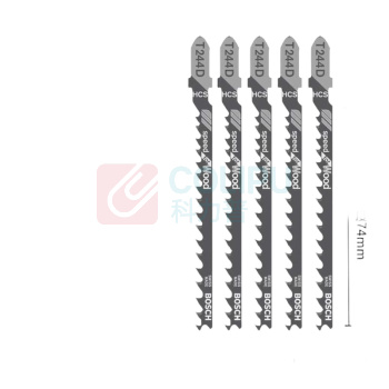 博世 BOSCH 木材切割快速型曲线锯条 T244D 100mm (5支装) 2608630058