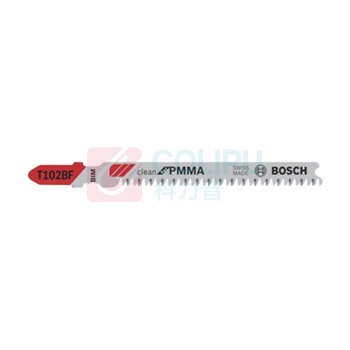 博世 BOSCH 专业级 PMMA亚克力切割光洁型曲线锯条 T102BF 92mm (5支装) 2608636781