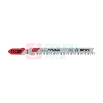 博世 BOSCH 专业级 PMMA亚克力切割光洁型曲线锯条 T102BF 92mm (5支装) 2608636781