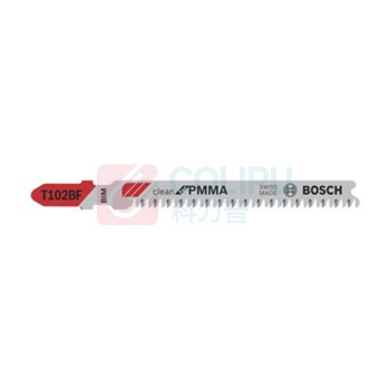 博世 BOSCH 专业级 PMMA亚克力切割光洁型曲线锯条 T102BF 92mm (5支装) 2608636781
