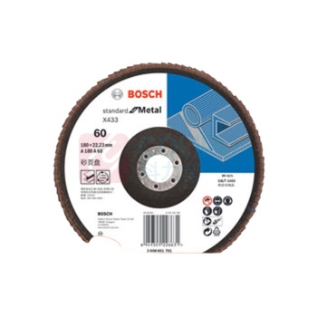 博世 BOSCH 实用型千叶片 180mm 60目 煅烧刚玉 2608601701