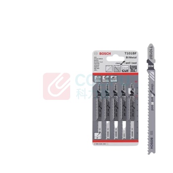 博世 BOSCH 专业级 硬木切割光洁型曲线锯条 T101BF 100mm (5支装) 2608634234