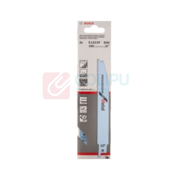 博世 BOSCH 金属切割马刀锯条 S123XF 150mm (5支装) 2608654402