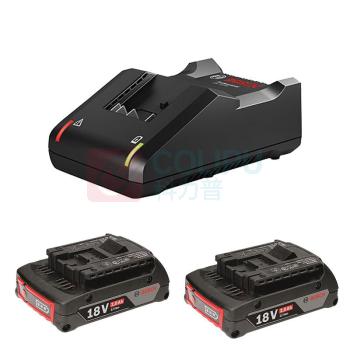 博世 BOSCH 电池充电器套装 2x GBA 18V 2.0Ah +GAL 1600A01B6K