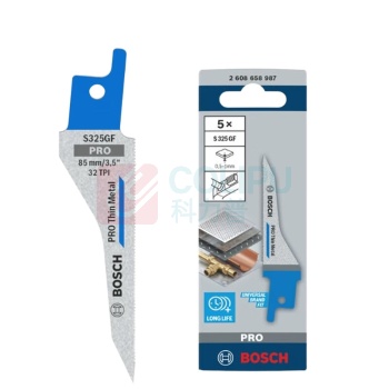博世 BOSCH 专业级 金属切割马刀锯条 S325GF 85mm(5支装) 2608658987