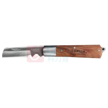 拓利亚 TOPLIA 多功能电工刀电线电缆剥线刀剥皮刀不锈钢刀 KS040001