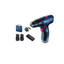 博世 BOSCH 12V手电钻工具箱2.0Ah两电一充 GSB 120 小黑盒套装