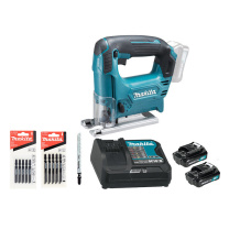 牧田(Makita)JV101D锂电池12V充电式曲线锯往复锯多功能锯手提木工金属切割锯【JV101D二电一充2.0Ah*1台】