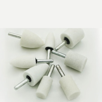 白刚玉 电动气动打磨机模具小砂轮打磨头 6*20MM 圆锥型