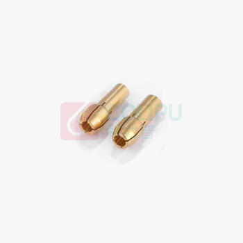番鑫工贸 电磨机铜夹头 铜芯夹头4.3尾部款 夹孔3.0mm