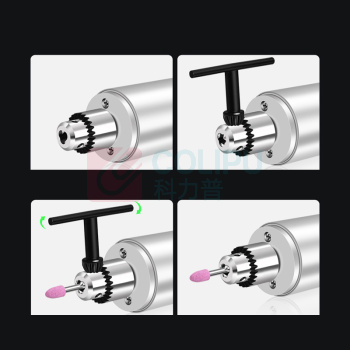 美耐特 小型打孔机电动切瓶器 MNT012404 钻孔电钻支架【电磨机+配件包+台钻支架】 