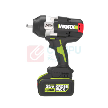 威克士 20V 1700Nm高扭矩无刷锂电冲击扳手 WHB35 2*8.0Ah battery+1*12A charger，挂钩(增加电池防护功能)，背带；层叠箱WA4229 