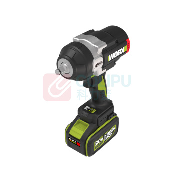 威克士 20V 1700Nm高扭矩无刷锂电冲击扳手 WHB35 2*8.0Ah battery+1*12A charger，挂钩(增加电池防护功能)，背带；层叠箱WA4229 