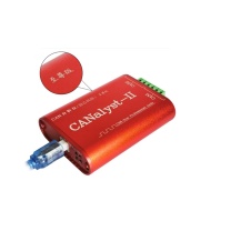 创芯科技 CAN分析仪 CANalyst-II 至尊版,CAN通道数为2,内置120 欧姆终端电阻开关控制 (红色) 不含检测费,支持中继与透明传输功能;支持2500V耐压全隔离;支持Windows系统;