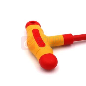 维度 WEDO 绝缘注塑T型套筒扳手 IN525A-04 4*200mm