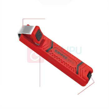 凯尼派克 KNIPEX 可调节切割深度剥线刀 KNPK001 长:130mm (红色) 剥线范围4.016.0