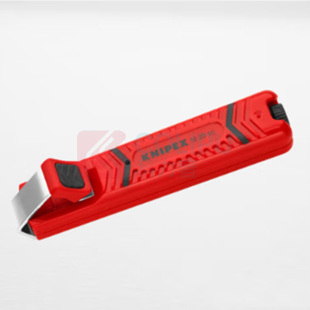 凯尼派克 KNIPEX 可调节切割深度剥线刀 φ mm: 4.0-16.0 长:130mm (红色) 剥线范围4.016.0