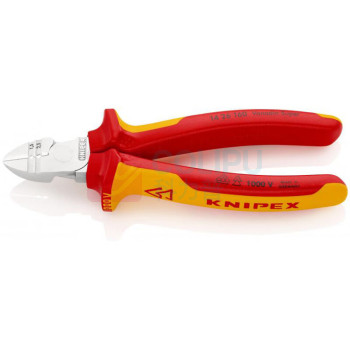 凯尼派克 KNIPEX 绝缘斜口剥线钳 14 26 160 160mm