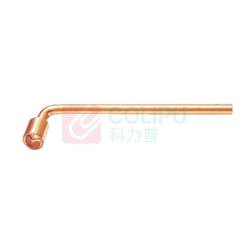 桥防 防爆L型单头套筒扳手 T8121026-BE 公制26mm 铍青铜手柄长度:350mm