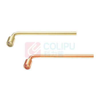 桥防 防爆L型单头套筒扳手 T8121026-BE 公制26mm 铍青铜手柄长度:350mm